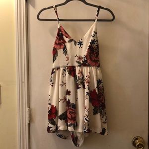 Blue and red floral romper from LF